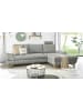 Furn.Design Ecksofa hellgrau Velours, Wohnzimmer Sofa