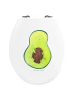 Mr. & Mrs. Panda Toilettendeckel Avocado Kern ohne Spruch in Weiß