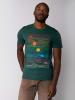 wat? Apparel T-Shirt Sun And Moon in Dunkelgrün