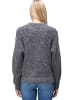 Zero  Strickpullover mit Flaum in Middle Grey Melange
