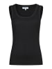 More & More schmales, geripptes Basic-Tanktop in black