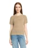 CARTOON Strickpullover mit Rundhalsausschnitt in Beige/Gold