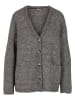 Noisy may Noisy may Gestrickte Strickjacke in medium grey melange