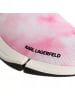 Karl Lagerfeld Quadra Tie-Dye Lo Sock Pink Mix Textile in pink