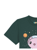 wat? Apparel T-Shirt Axolotl in space in Dunkelgrün