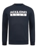 Jack & Jones Sweatshirt Print - ELEMENTS SWEAT CREW NECK in Total Eclipse