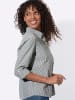 WITT WEIDEN Karo-Bluse in khaki-weiß-kariert