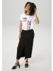 Aniston CASUAL Maxirock in schwarz-weiß
