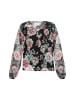 Usha Blouse in black multicolor
