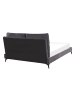 Beliani Doppelbett MELLE in Grau/Schwarz - (W) 156 x (H) 95 x (L) 233 cm