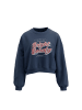Swirly Women Sweatshirt in Navy