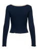ONLY Jersey-Top 'ONLLAILA' Marineblau