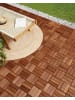 Beliani 10-tlg Outdoor Bodenbelag ACERENZA in Braun