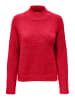 JACQUELINE de YONG Pullover Flauschiger Stehkragen Sweater Gestrickt JDYJOLA in Rot