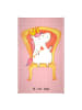 Mr. & Mrs. Panda Kleines Handtuch Einhorn Prinzessin ohne Spruch in Rot Pastell
