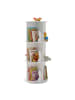 relaxdays Kinderbücherregal in Weiß - (H)97 x Ø 40 cm