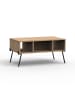 CALICOSY Couchtisch EVAN in Helles Holz - (W) 100  x (H) 50.5  x (L) 60  cm