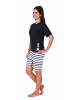 NORMANN Pflegeoverall kurzarm Schlafanzug Reissverschluss - 77822 in navy