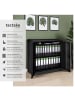tectake Büroschrank mit 3 Böden, abschließbar, 90x40x90 cm