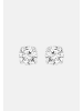 Ethische Diamanten Ohrringe aus 375 Weißgold mit Lab Grown Diamant
