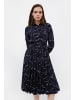 Finn Flare Kleid Plissee in dark blue