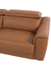 Beliani 3-Sitzer Sofa NARWIK in Braun - (W) 203 x (H) 94 x (L) 103 cm