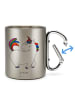 Mr. & Mrs. Panda Tasse Einhorn Stolzieren ohne Spruch in Silber