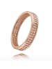 BALIA 333 Rosegold - 8 Karat Damen Ringe 2-reihig Zirkonia Fingerring 58 (18,5)