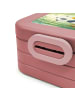 Mr. & Mrs. Panda Bento Box Panda beflügelt Pommes Design mit Spruch in Rot Pastell
