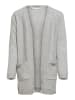 KIDS ONLY Strickjacke lang in light grey melange