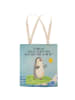Mr. & Mrs. Panda shopping bag Pinguin Surfer mit Spruch in Eisblau