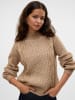 Vero Moda Strickpullover in Silver Mink