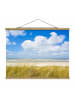 WALLART Stoffbild mit Posterleisten - An der Nordseeküste in Blau