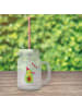Mr. & Mrs. Panda Trinkglas Mason Jar Avocado Party Zeit ohne Spruch in Transparent