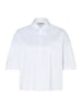 More & More boxy, oversized Kurzbluse in white