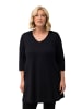 Ulla Popken Longshirt in schwarz