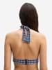 Marc O'Polo Triangel-Bikini-Top Shiny in navy peony check