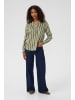 Kaffe Langarm-Bluse KAstridy Regular fit in Grape Leaf/Chalk