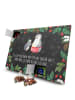 Mr. & Mrs. Panda Adventskalender Pinguin mit Kind mit Spruch in Kreidetafel