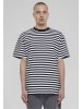 Urban Classics Urban Classics Herren Regular Stripe Tee in white/black