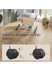 SONGMICS Wäscheständer Bunji in Weiß-Grau - (B)64.2 x (H)169.2 x (T)126.6 cm