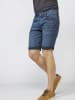 KOROSHI DENIM TAPERED FIT SHORTS in blau