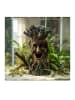 relaxdays Aquarium Deko "Baum mit Gesicht" in Braun - (B)12 x (H)23 x (T)11 cm