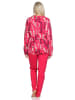 NORMANN Langarm Schlafanzug Pyjama in pink