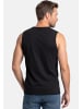Ragman Unterhemd / Tanktop Basic in Weiß / schwarz