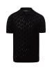 Karl Lagerfeld Strick-Poloshirt in schwarz