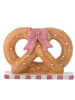 Bloomingville Kerzenhalter PRETZIE Braun BREZEL mit Schleife für 1 Kerze