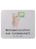 Mr. & Mrs. Panda Mauspad Mathematiklehrer Leidenschaft mit Spruch in Grau Pastell