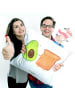 Mr. & Mrs. Panda 40 x 40 Kissen Avocado Toast ohne Spruch in Weiß