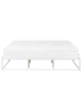 Beliani Doppelbett VIRY in Weiß - (W) 186 x (H) 30 x (L) 206 cm